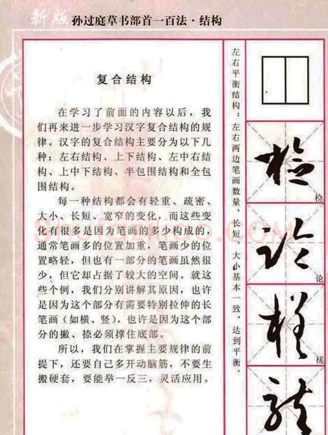 历代名家字帖《孙过庭草书部首一百法》 | 软笔草书字帖