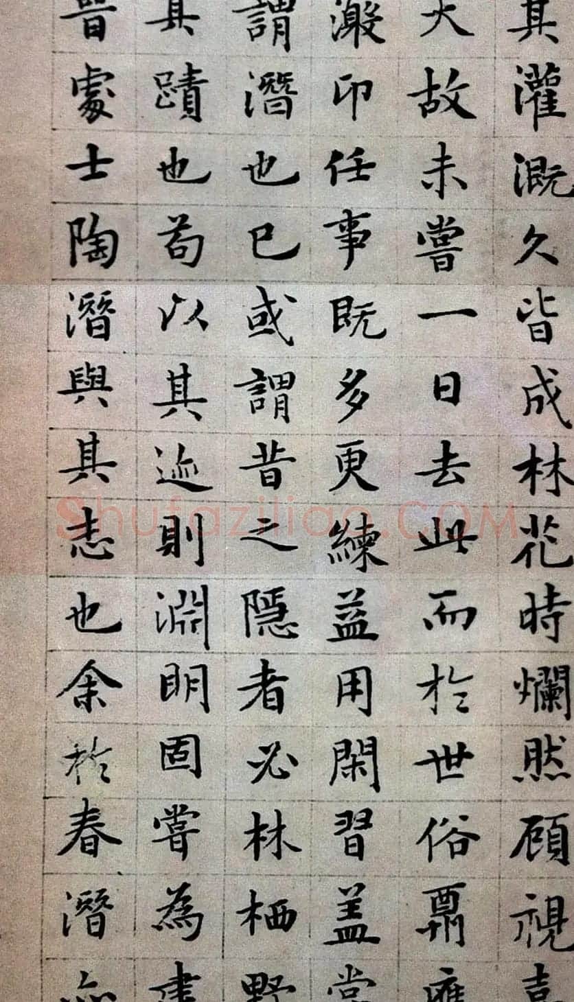 文徵明楷书欣赏《顾春潜先生传》 | 名家书法作品精选