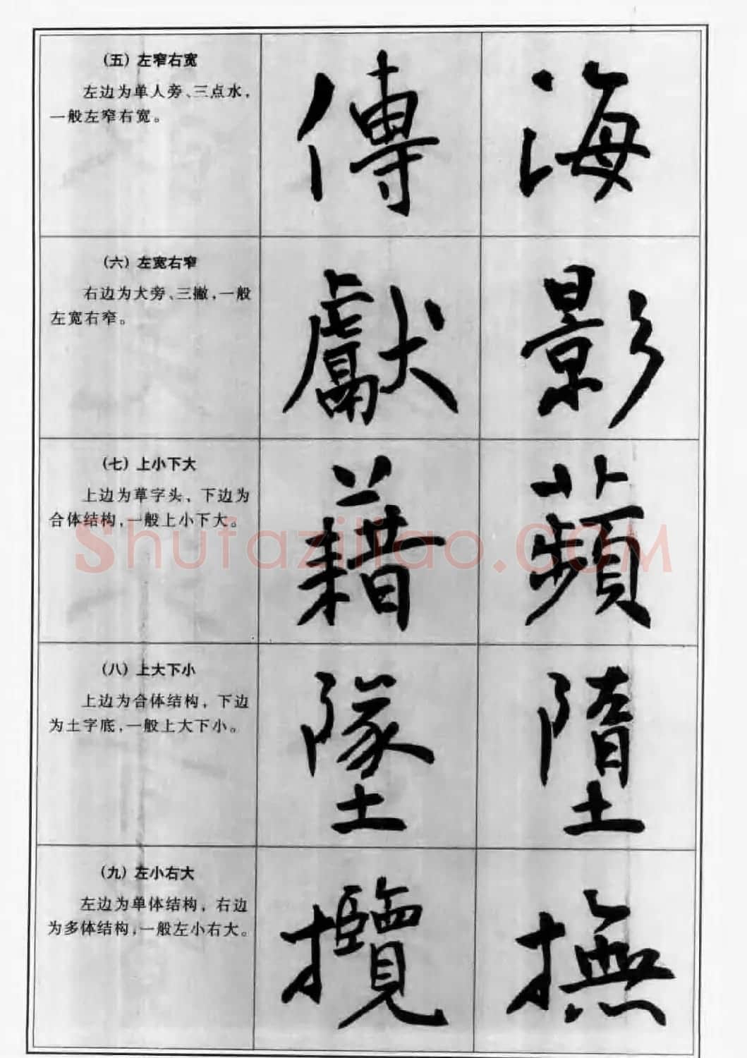 毛笔字帖教程《行书入门大字谱》 | 软笔行书字帖