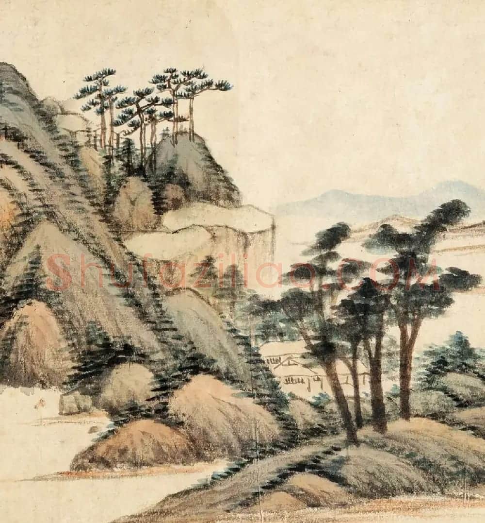董其昌晚年书画精品《仿黄公望富春大岭图》 | 传世书法作品精选