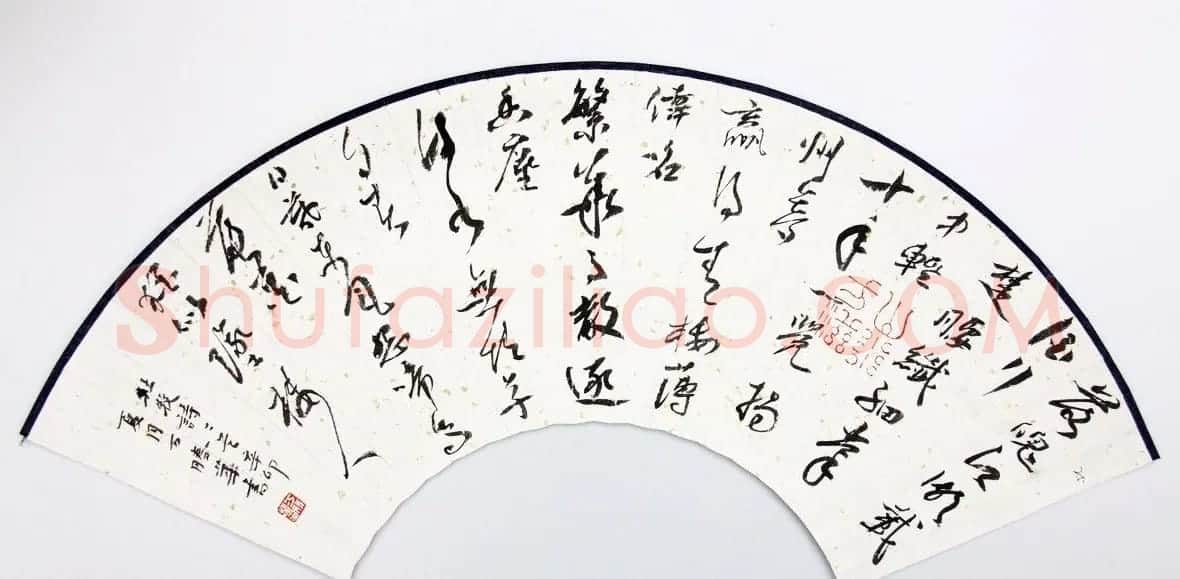 万胜华扇面书法作品欣赏 | 软笔书法作品
