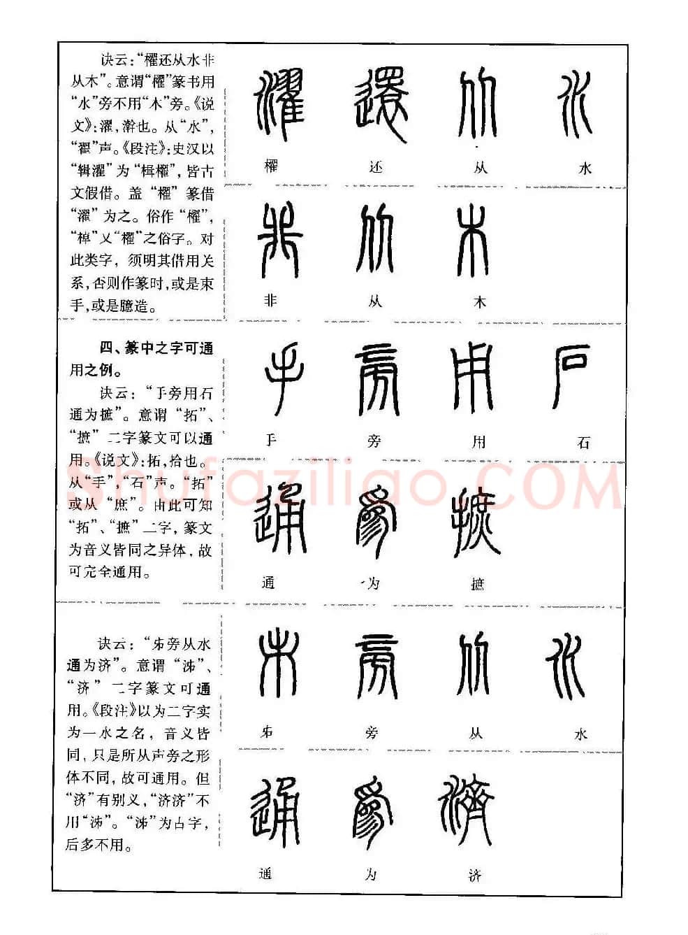 篆书导学篆书用笔间架一百法 | 毛笔篆书字帖