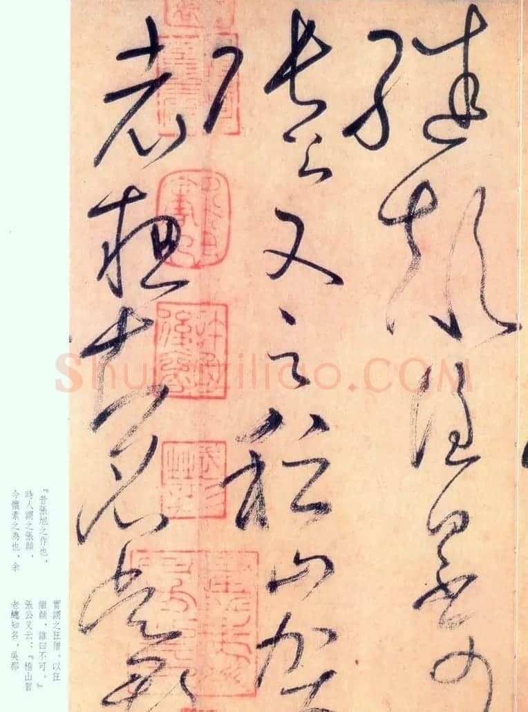 怀素草书《自叙帖》书法图片45P | 书法碑帖