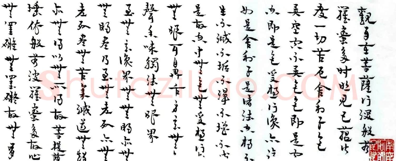 般若波罗蜜多心经书法作品两幅 | 心经书法全文