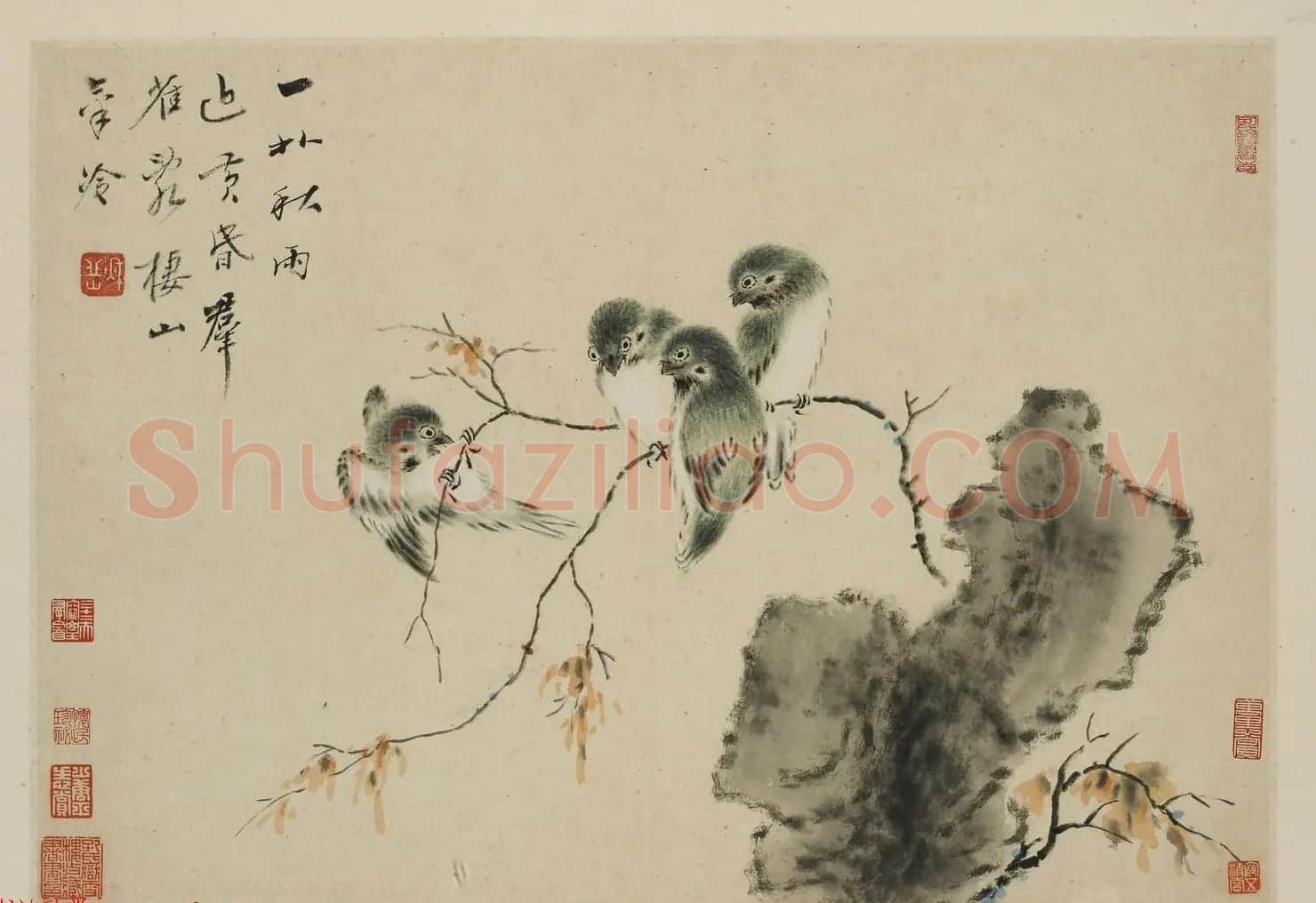 华喦绘画作品《新罗山人花鸟册》美国弗利尔美术馆藏 | 传世书法作品赏析