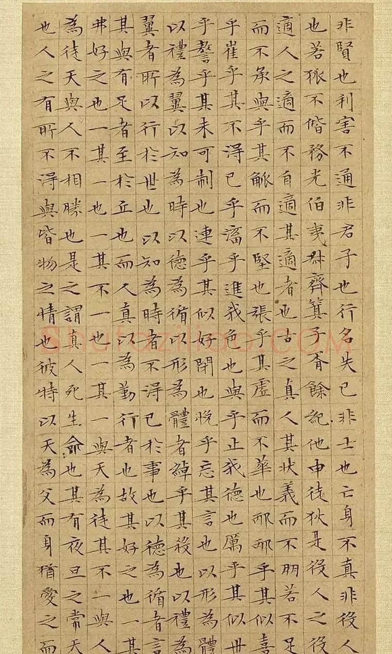 文徵明63岁小楷《庄子》册 | 书法名家作品欣赏