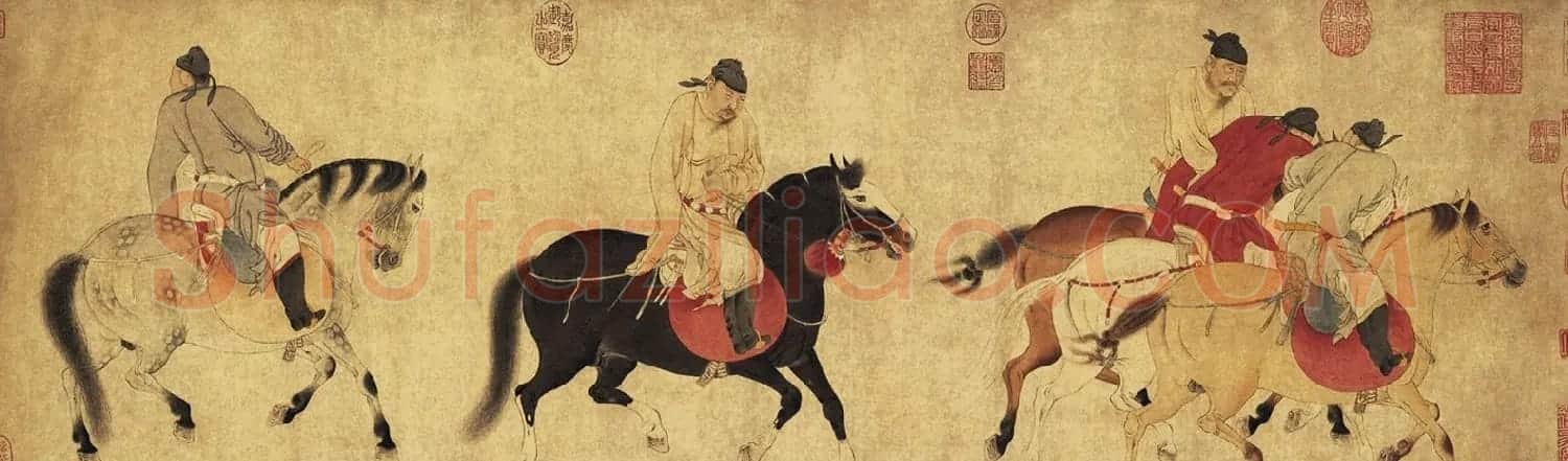 元代书画家任仁发画马作品欣赏 | 传世书法作品欣赏