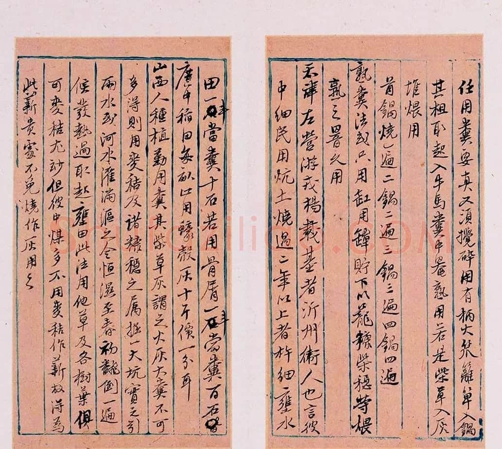 明代徐光启手迹欣赏《农政全书札记册》 | 书法名家作品欣赏