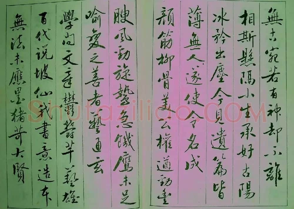 青少年行书范本《廖蕴玉著并书.论书七绝句一百首》 | 软笔行书字帖