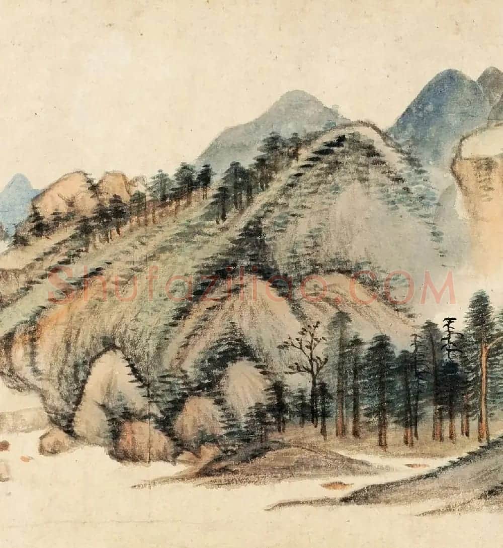 董其昌晚年书画精品《仿黄公望富春大岭图》 | 传世书法作品精选