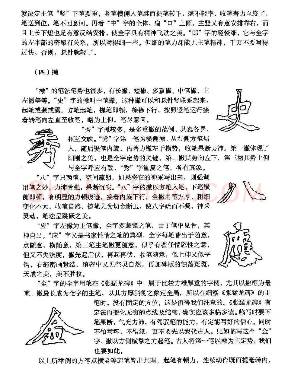 图文教材 怎样写魏碑与怎样临习张猛龙碑 | 软笔楷书字帖