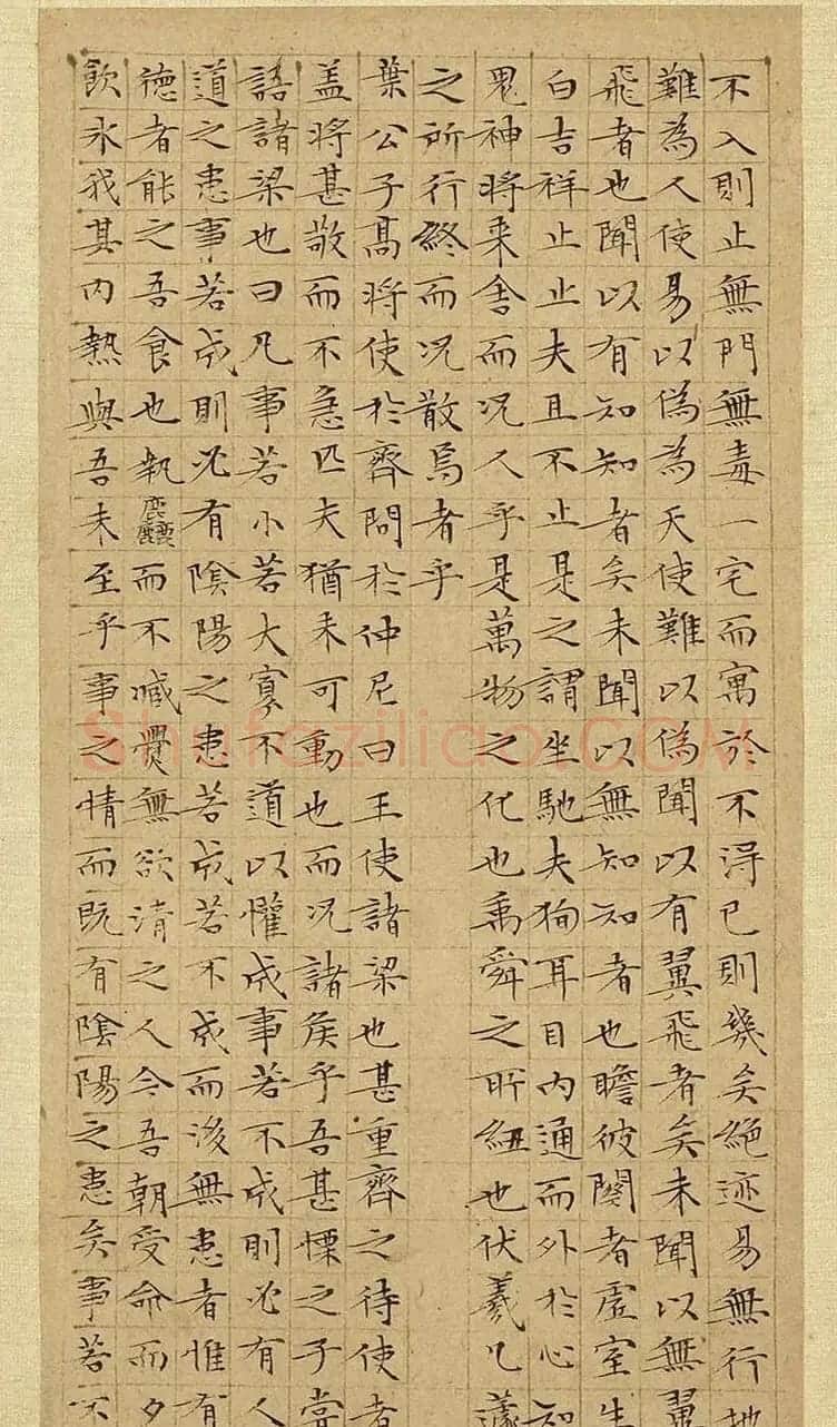 文徵明63岁小楷《庄子》册 | 书法名家作品欣赏