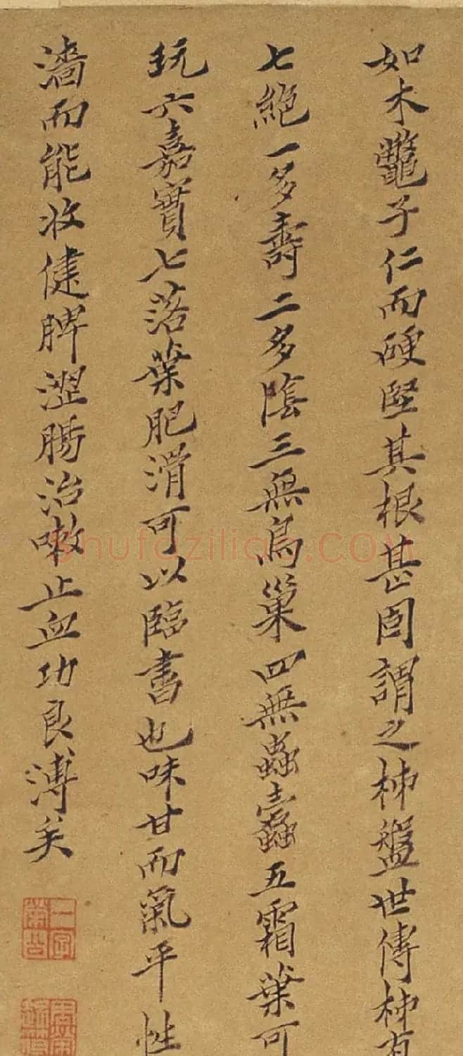 周淑禧、周淑祜两姐妹小楷《本草图》四条屏 | 传世书法作品精选