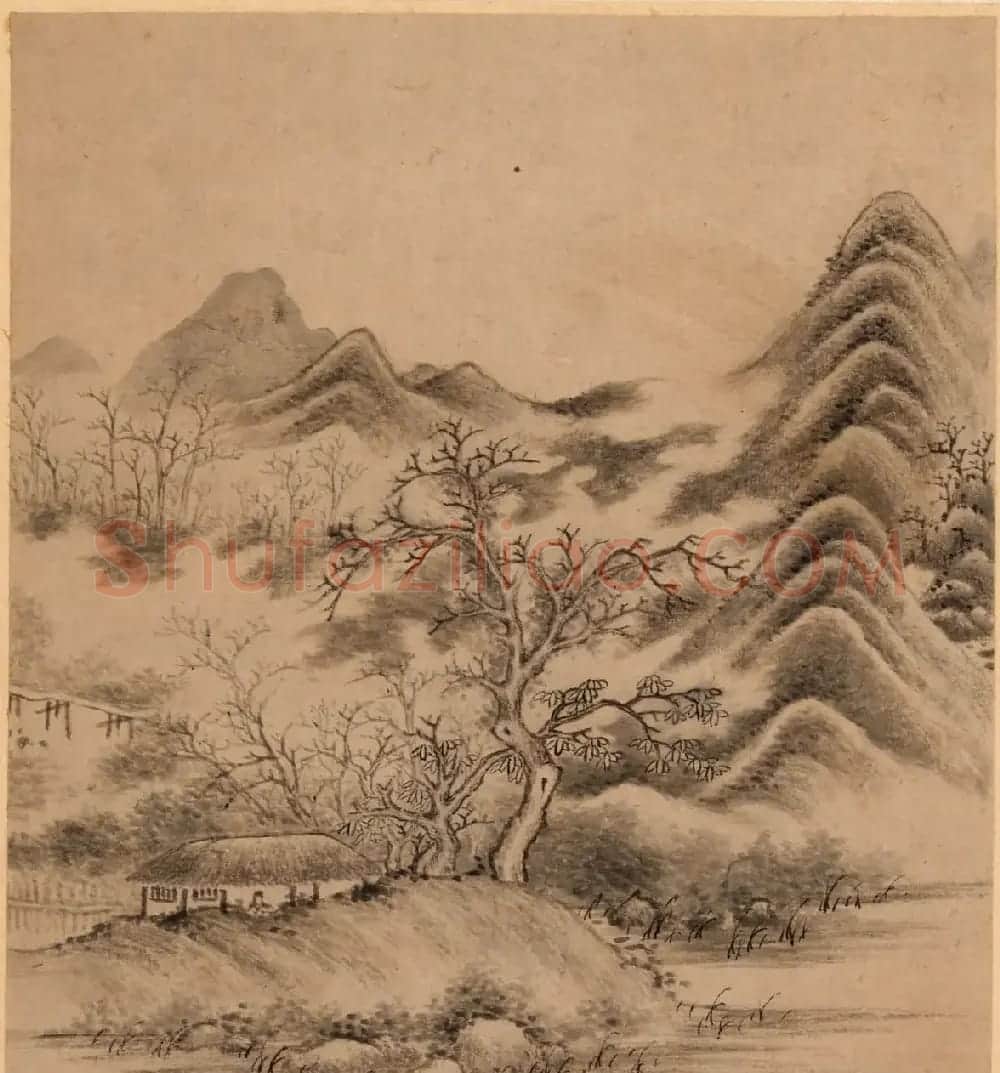 字画珍品：清初12人书法题《名家书画册》 | 传世书法作品赏析