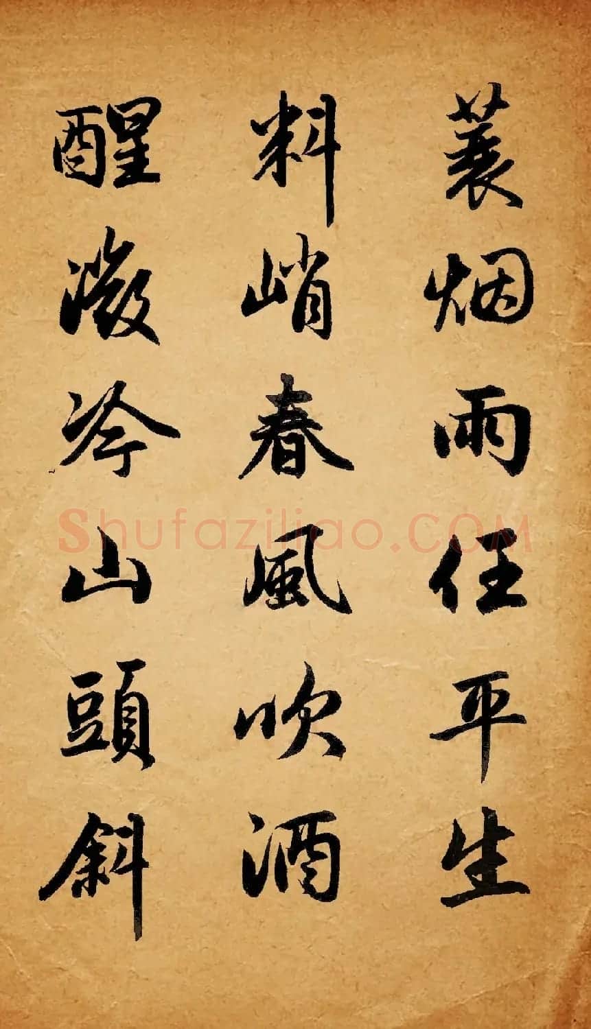 赵孟頫行书集字《定风波+苏幕遮》 | 名家书法作品精选