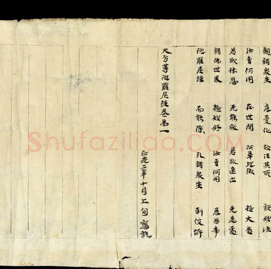 敦煌写经《大方等陀罗尼经卷第一》英国藏本 | 敦煌写经欣赏