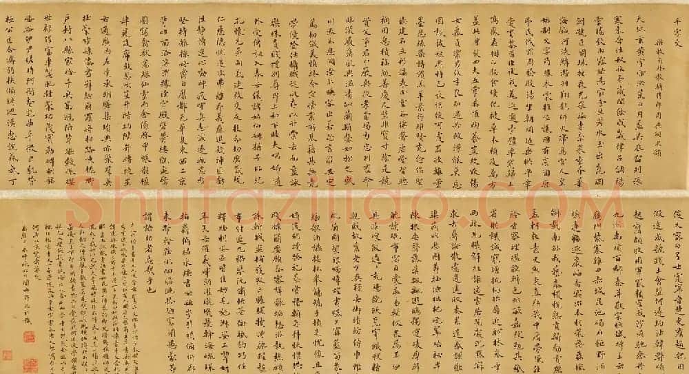 明代许光祚楷书千字文卷 | 书法长卷