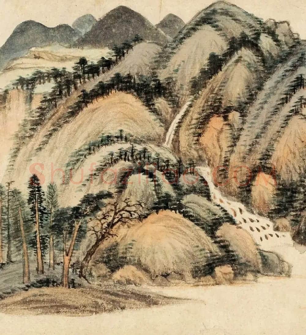 董其昌晚年书画精品《仿黄公望富春大岭图》 | 传世书法作品精选
