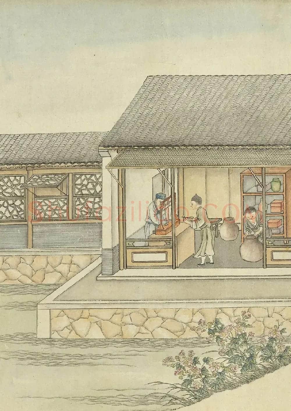 沈初小楷题记徐扬墨法集要图卷 | 传世书法作品欣赏