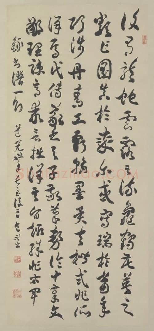包世臣草书录书谱轴 | 故宫书法类藏品