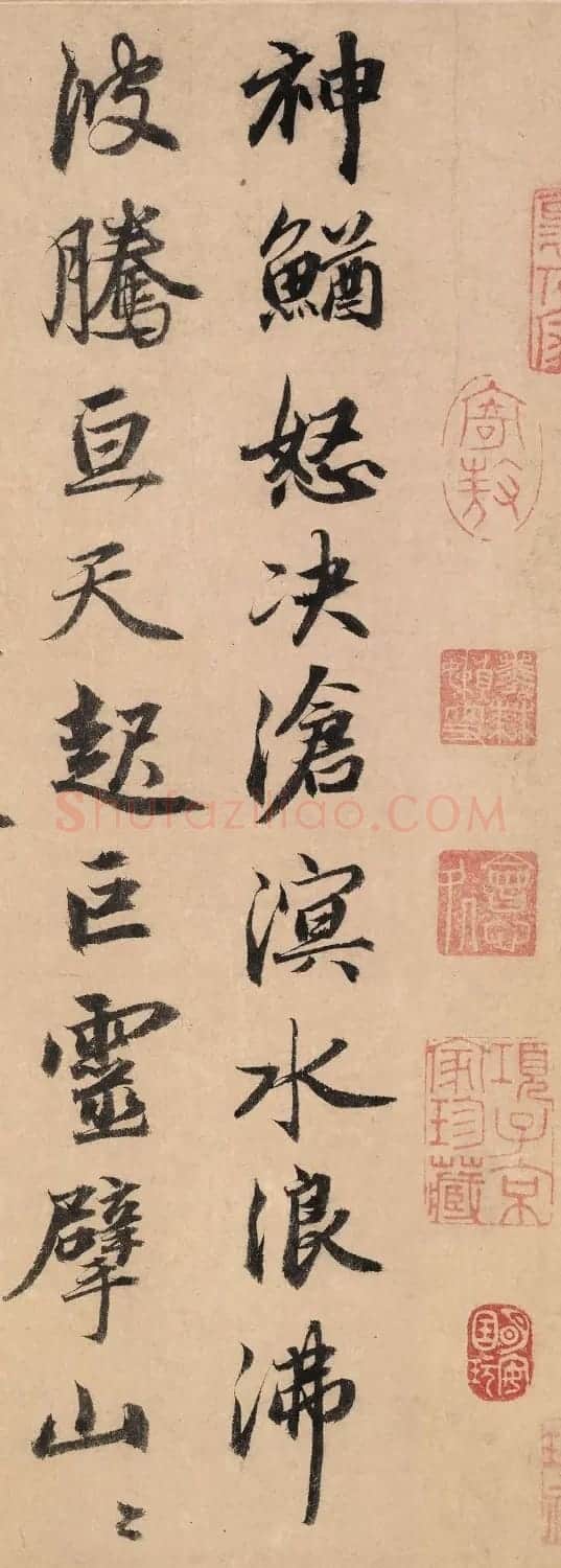 张仁近书法《题钱塘观潮图》 | 书法作品鉴赏