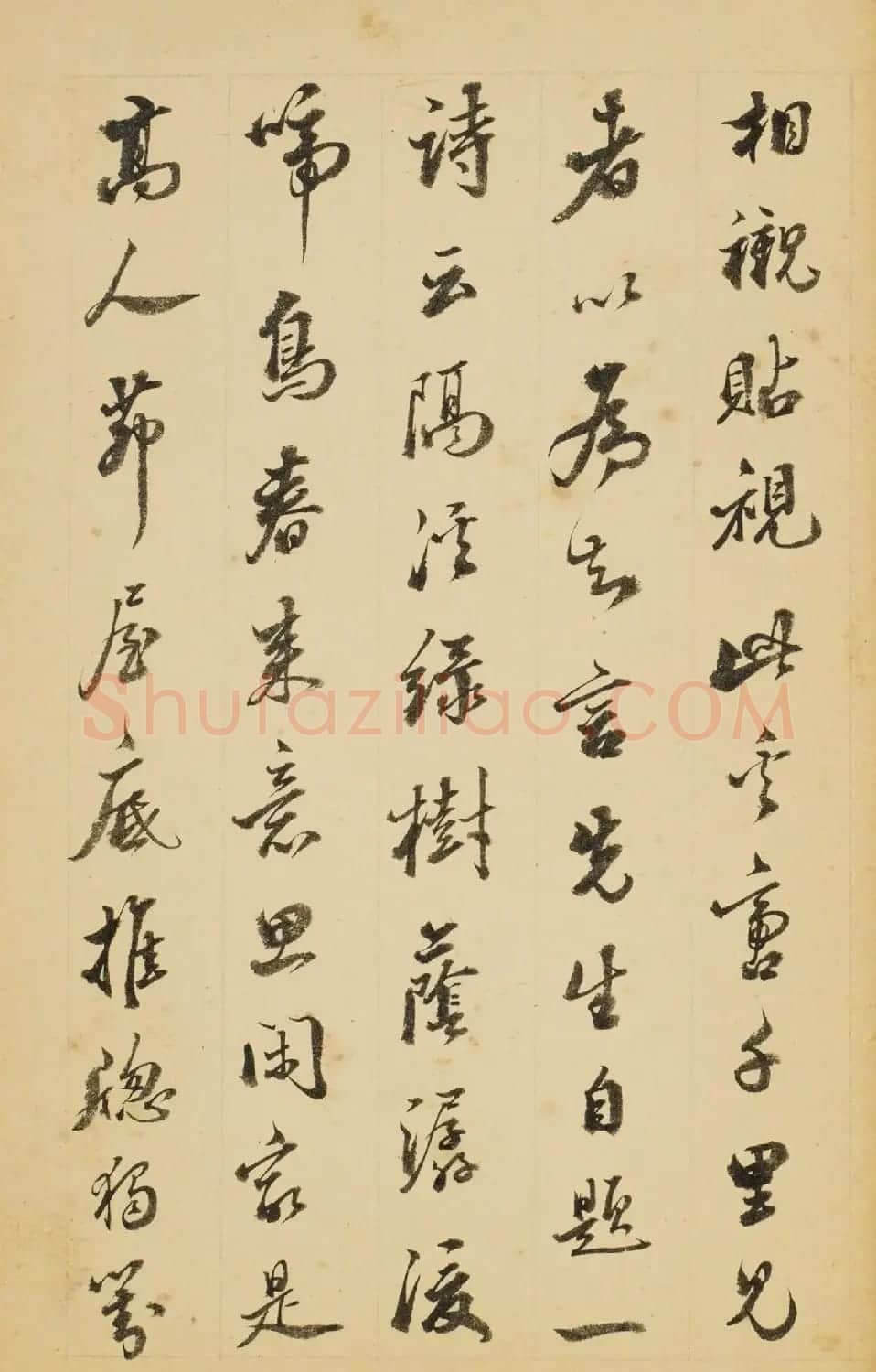 清代庄橚行书《名人题画句》 | 软笔书法作品
