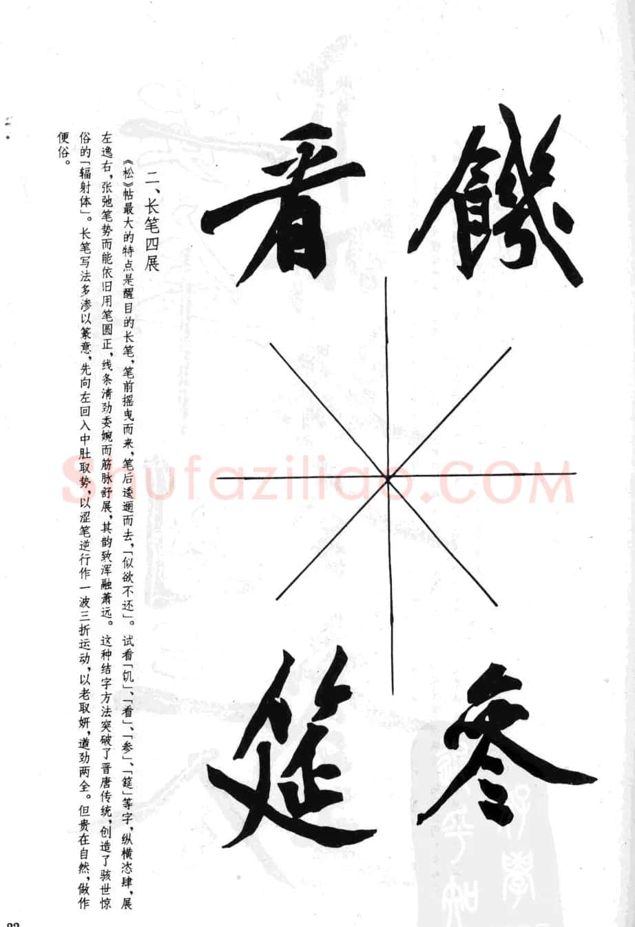 黄庭坚行书技法字帖《松风阁诗帖笔法》 | 毛笔行书字帖