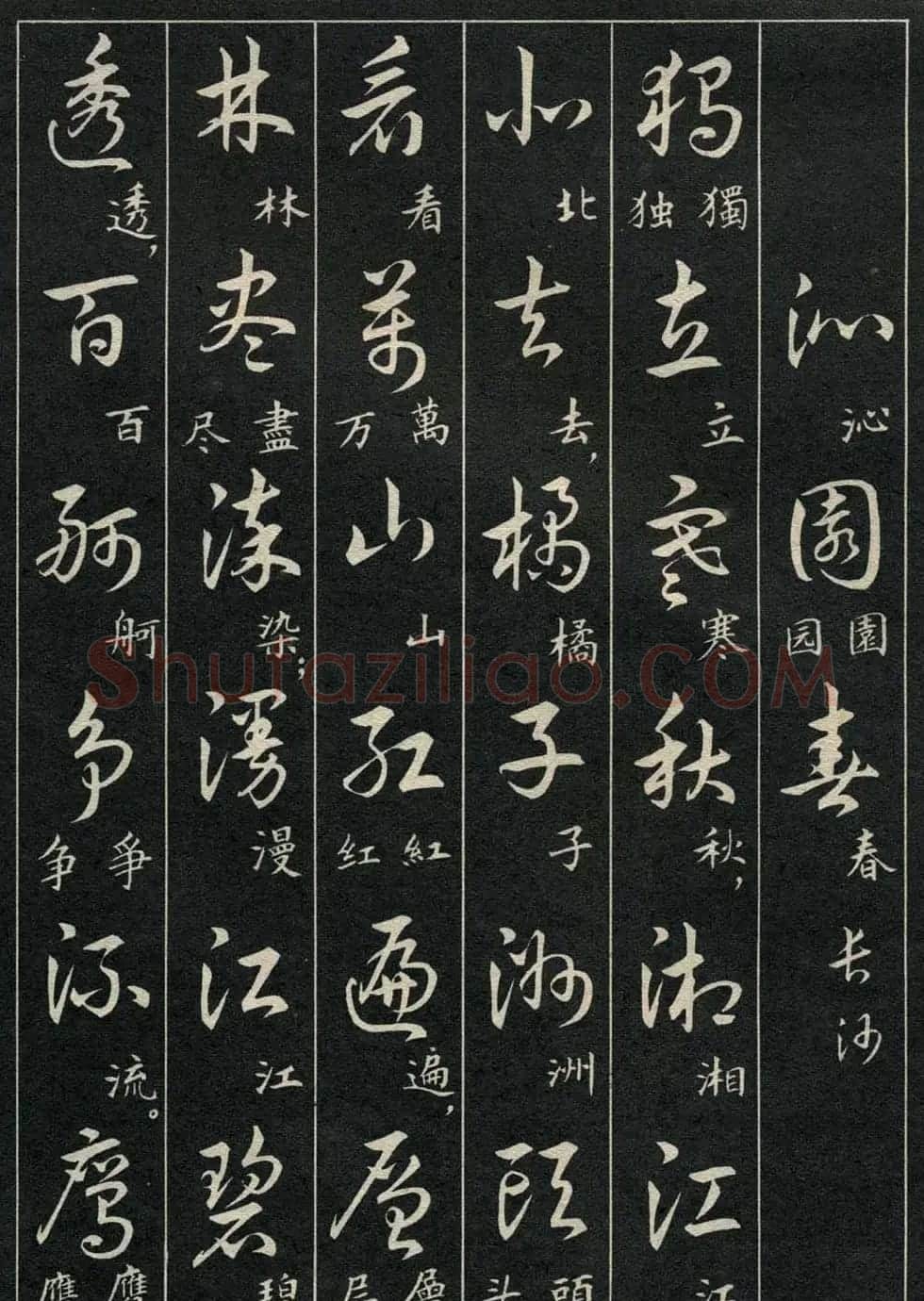 字帖欣赏《毛主席诗词三十九首草书帖》 | 软笔草书字帖