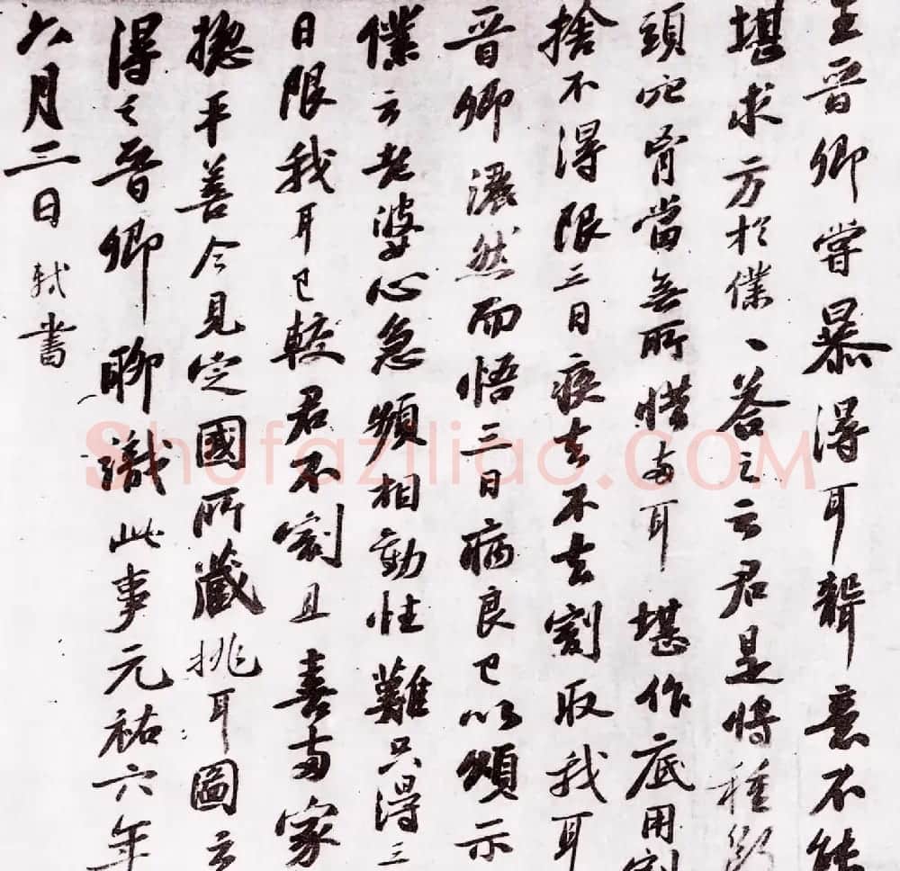 苏轼行书题跋《跋王晋卿藏挑耳图帖》 | 软笔书法作品