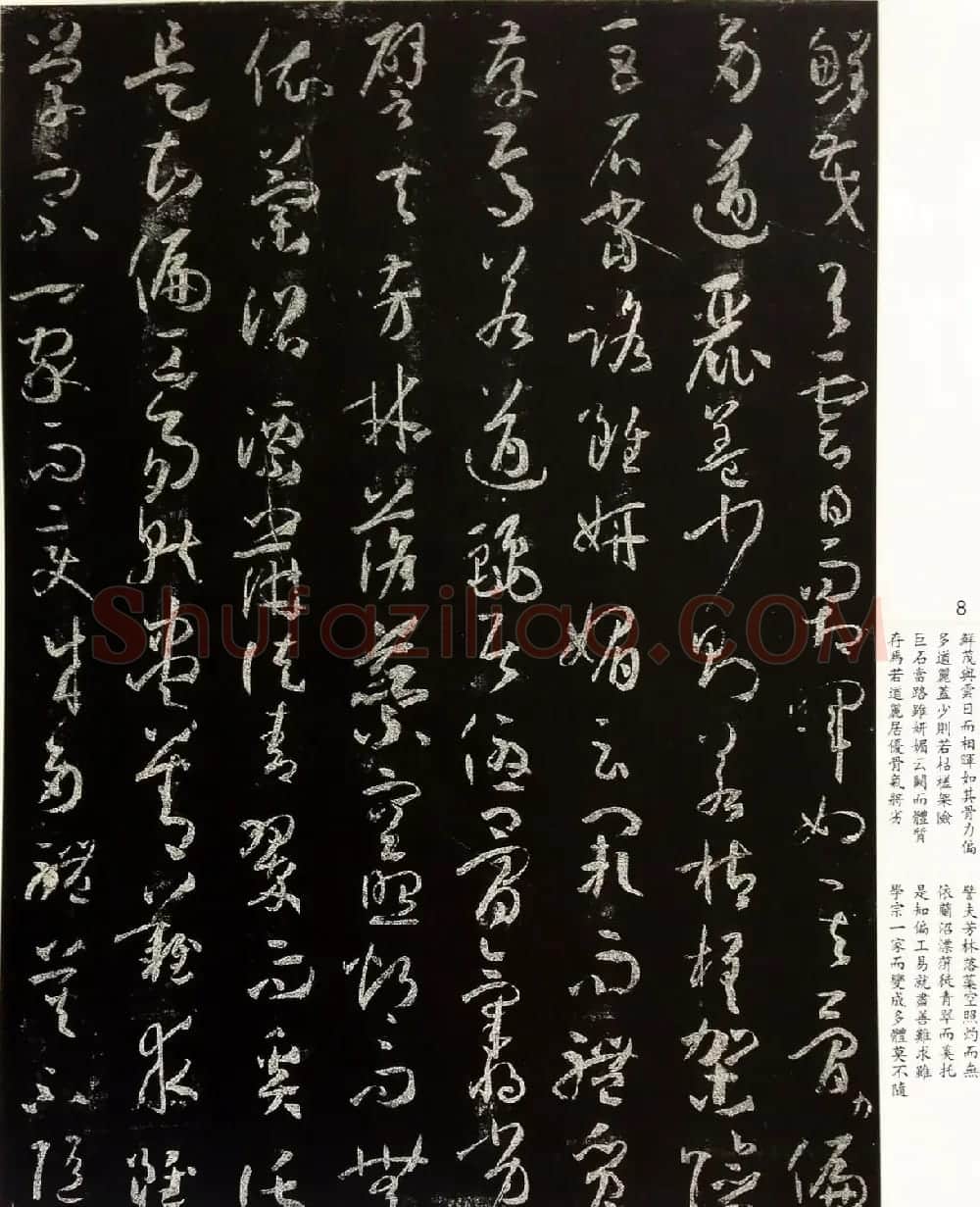 《太清楼书谱》宋拓本有释文和书家题跋 | 毛笔草书字帖