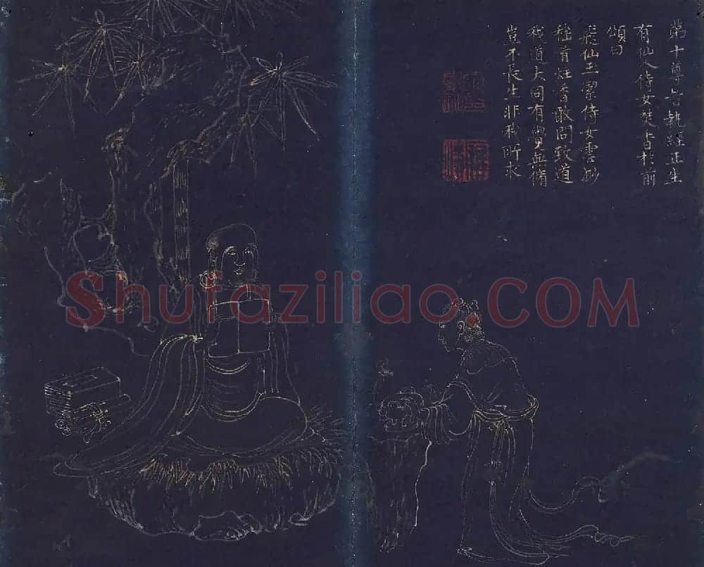 文肇祉画观音罗汉+楷书《莲华经》 | 传世书法作品精选