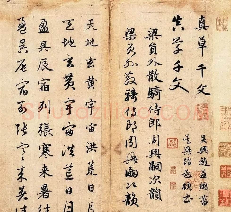 赵孟頫书法作品《真草千字文》 | 软笔草书字帖