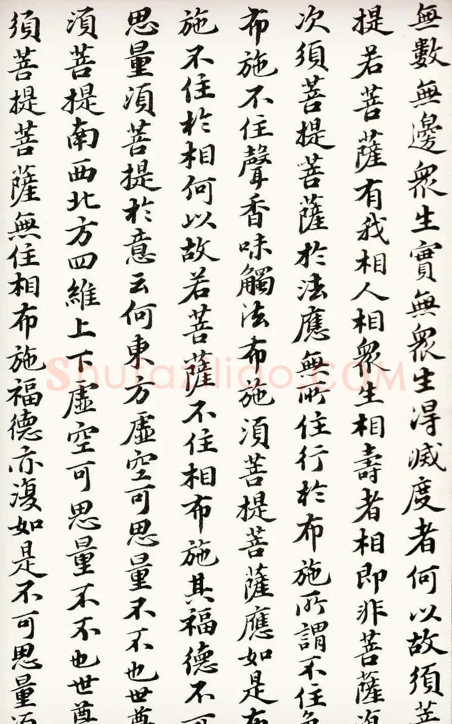 苏轼行楷书法欣赏《金刚经》全本 | 毛笔书法作品