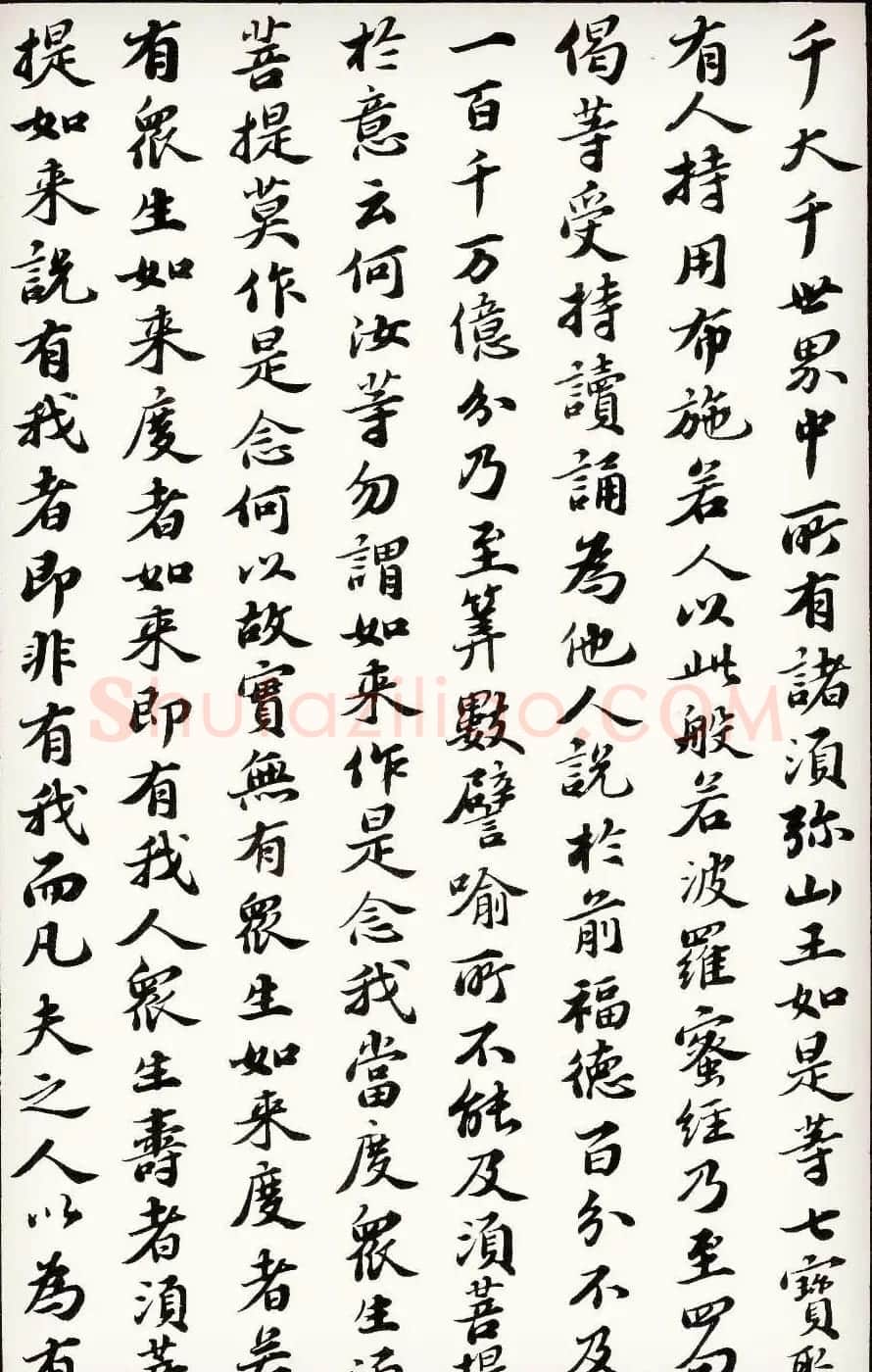 苏轼行楷书法欣赏《金刚经》全本 | 毛笔书法作品