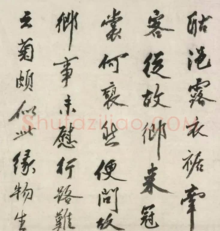沈周81岁行书咏菊诗《奉次前韵》 | 书法名家作品鉴赏