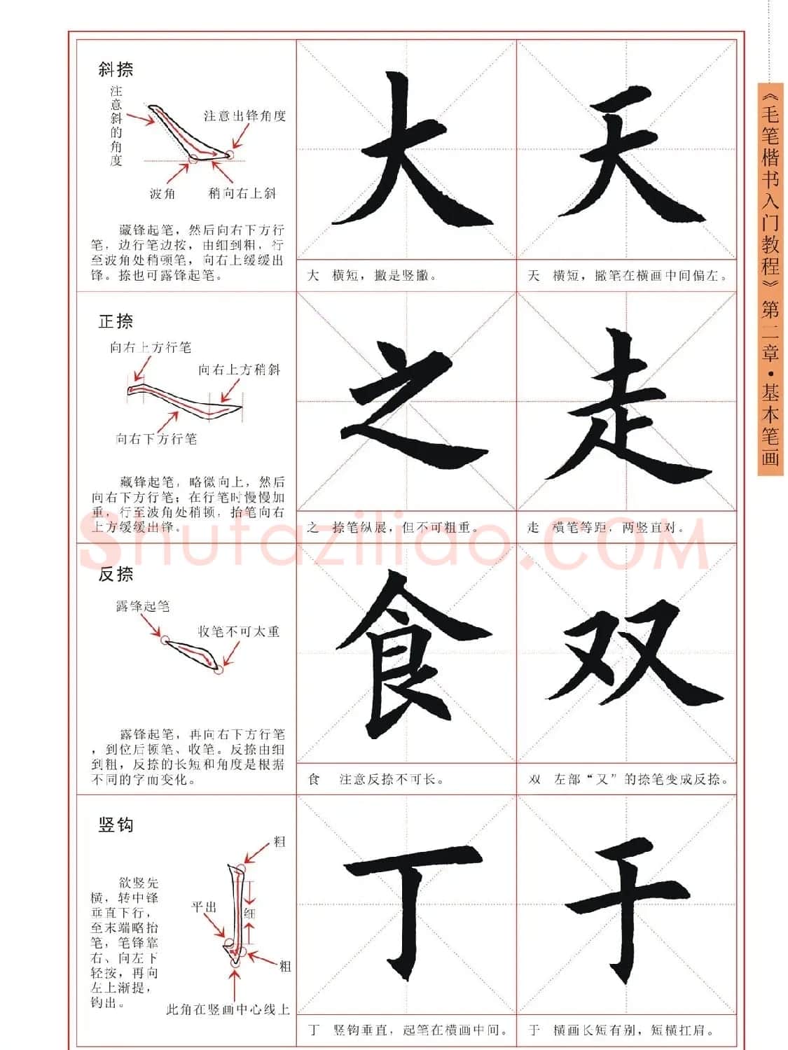 王丙申高清书法字帖《毛笔楷书入门教程》 | 毛笔楷书字帖