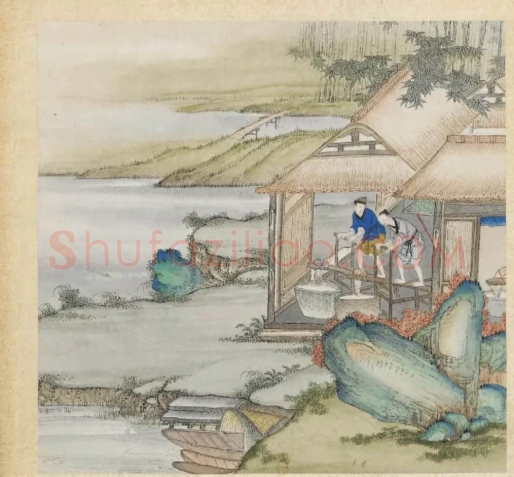 彩色字画大图欣赏《新诗造纸书画谱》 | 传世书法作品精选