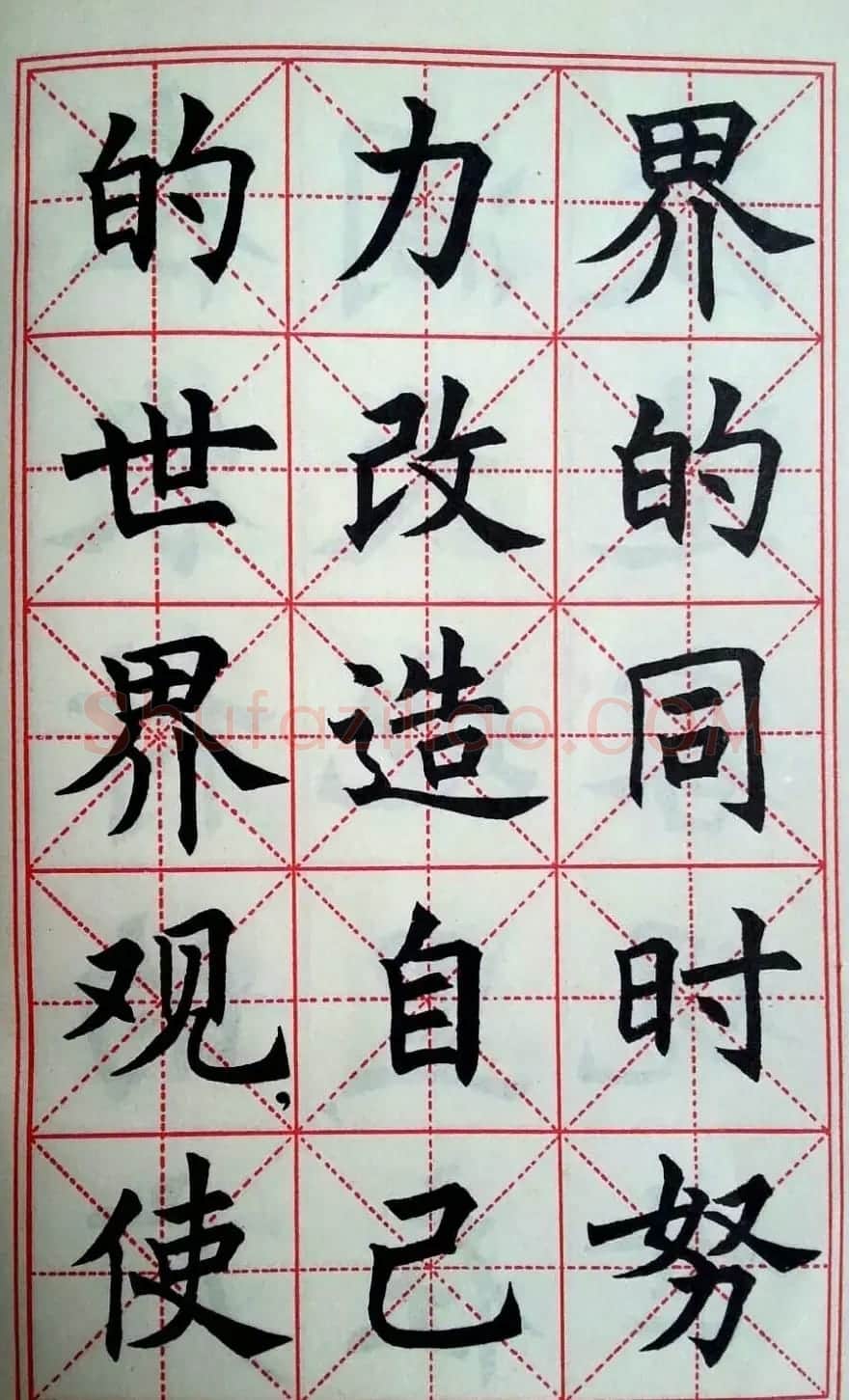 孙信德中楷字帖《金训华同志日记摘抄》 | 软笔楷书字帖