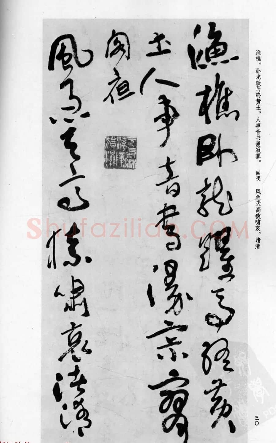 行草书法字帖欣赏《沈鹏书杜甫诗二十三首》 | 软笔草书字帖