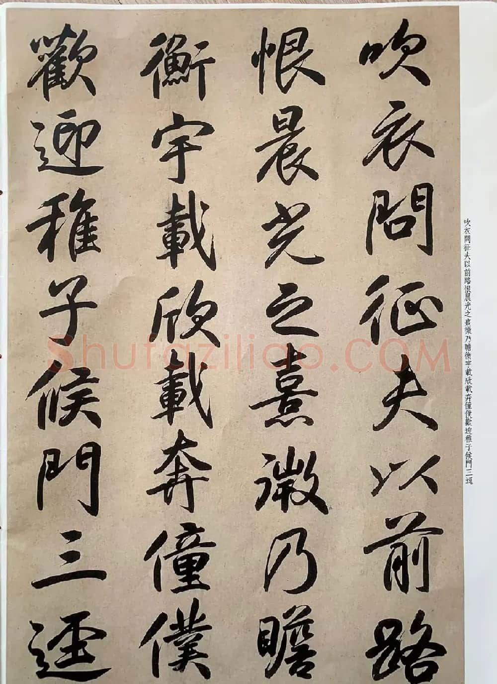 元代张畴斋行书《归去来兮辞》彩色放大本 | 毛笔行书字帖