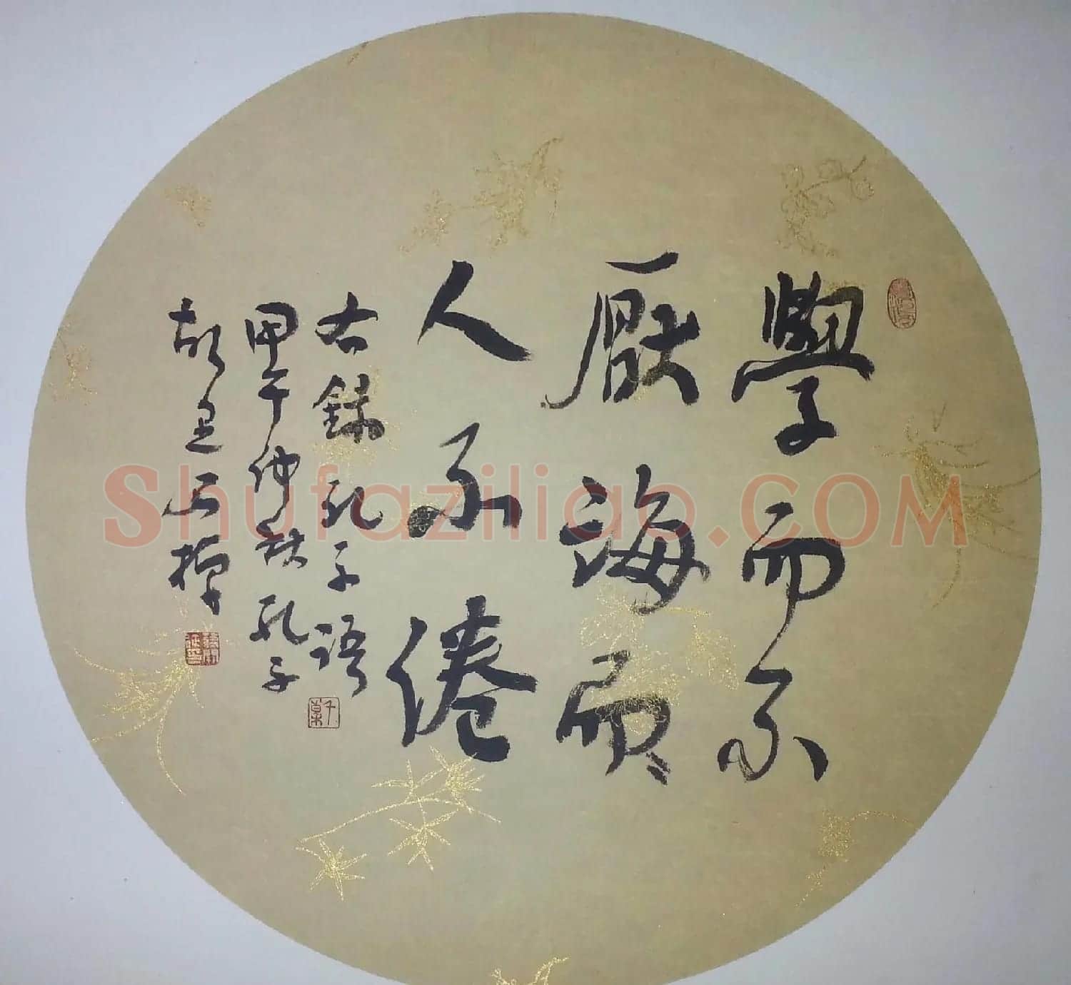 蒋公棹先生团扇书法作品欣赏 | 毛笔书法作品