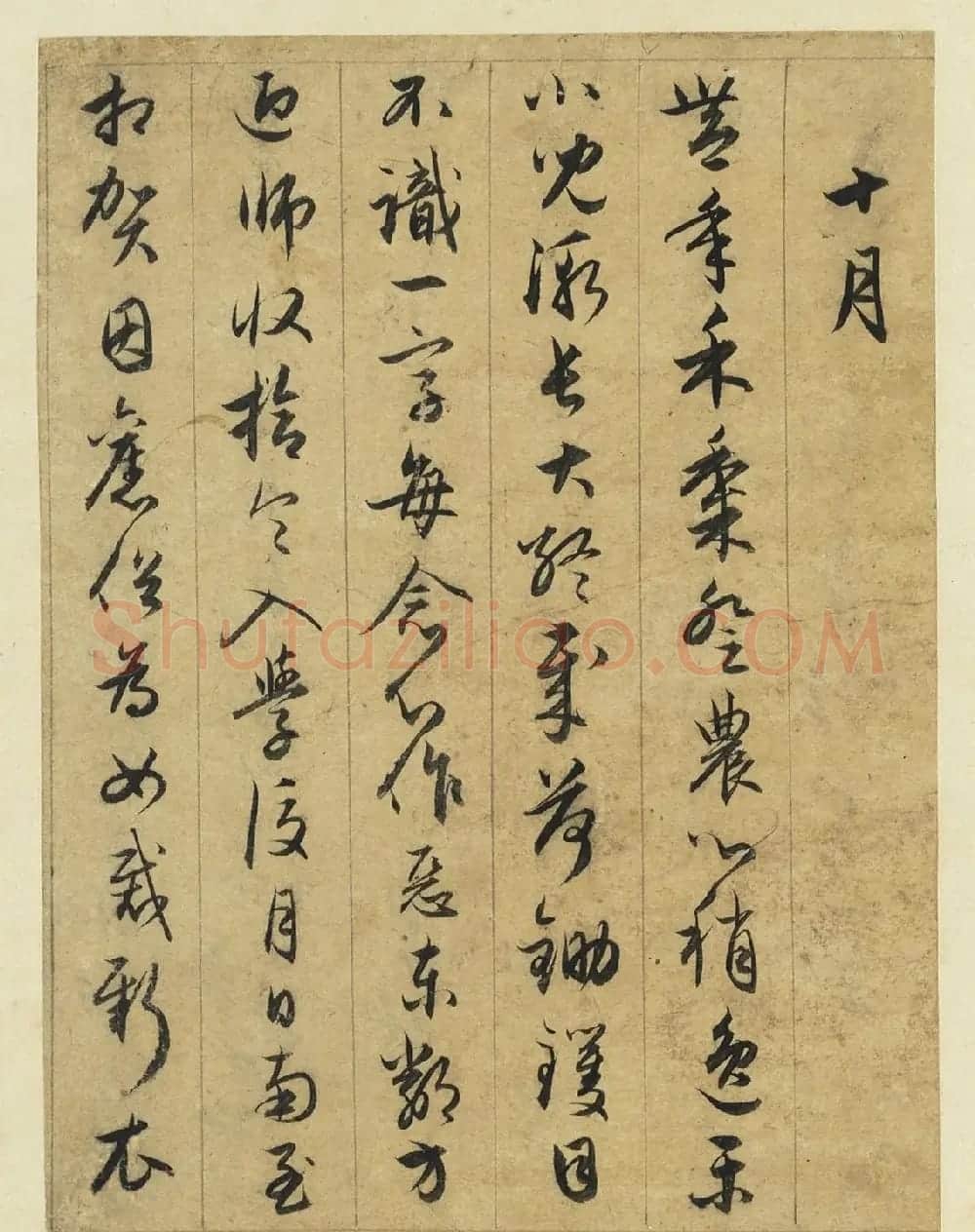 赵孟頫行草书《妇织图诗》册 | 名家书法作品精选