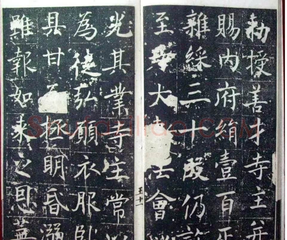 褚遂良楷书欣赏善才寺碑宋拓本 | 书法碑帖