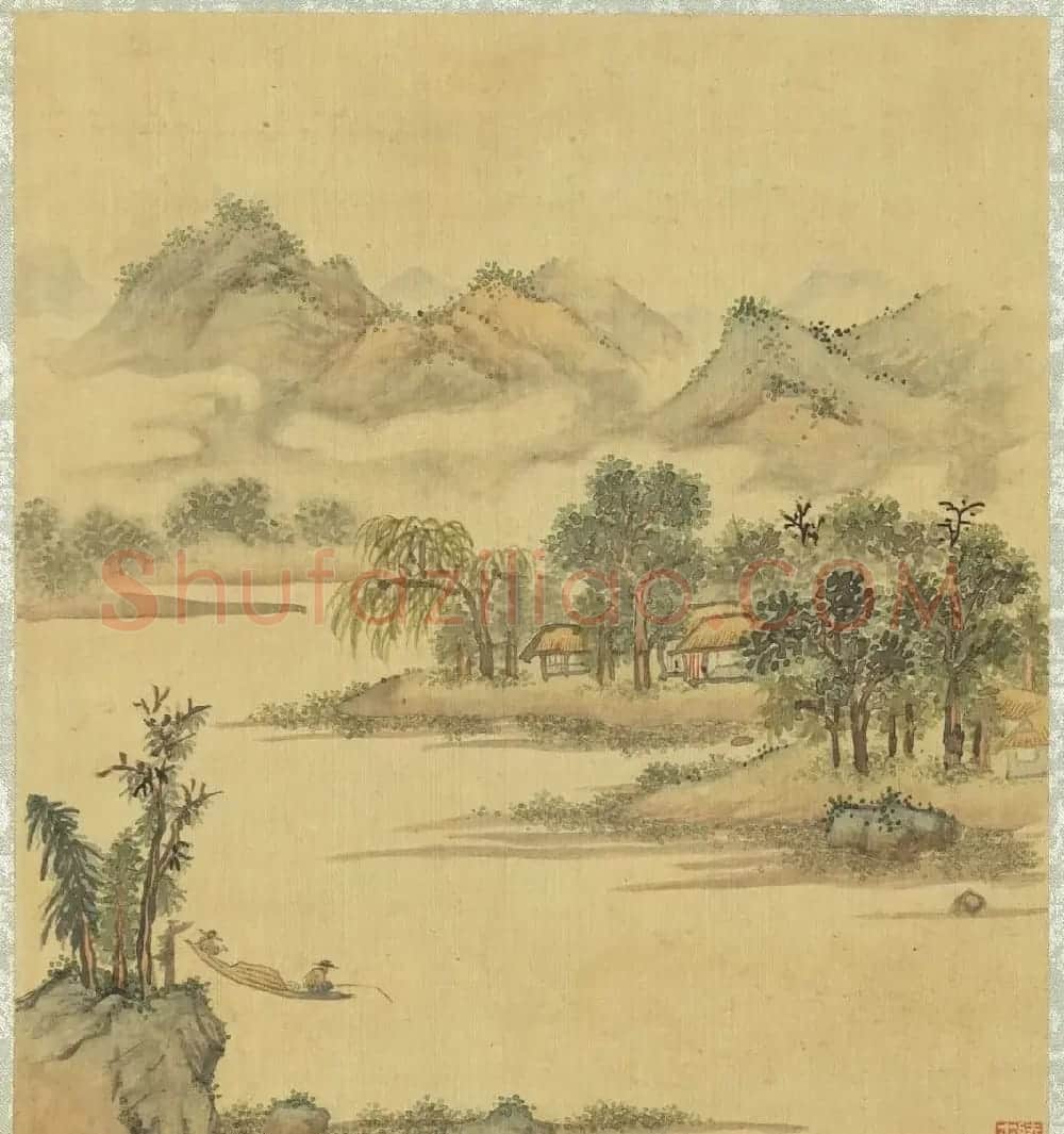 明代陆士仁字画欣赏《湖山佳趣》册 | 传世书法作品鉴赏