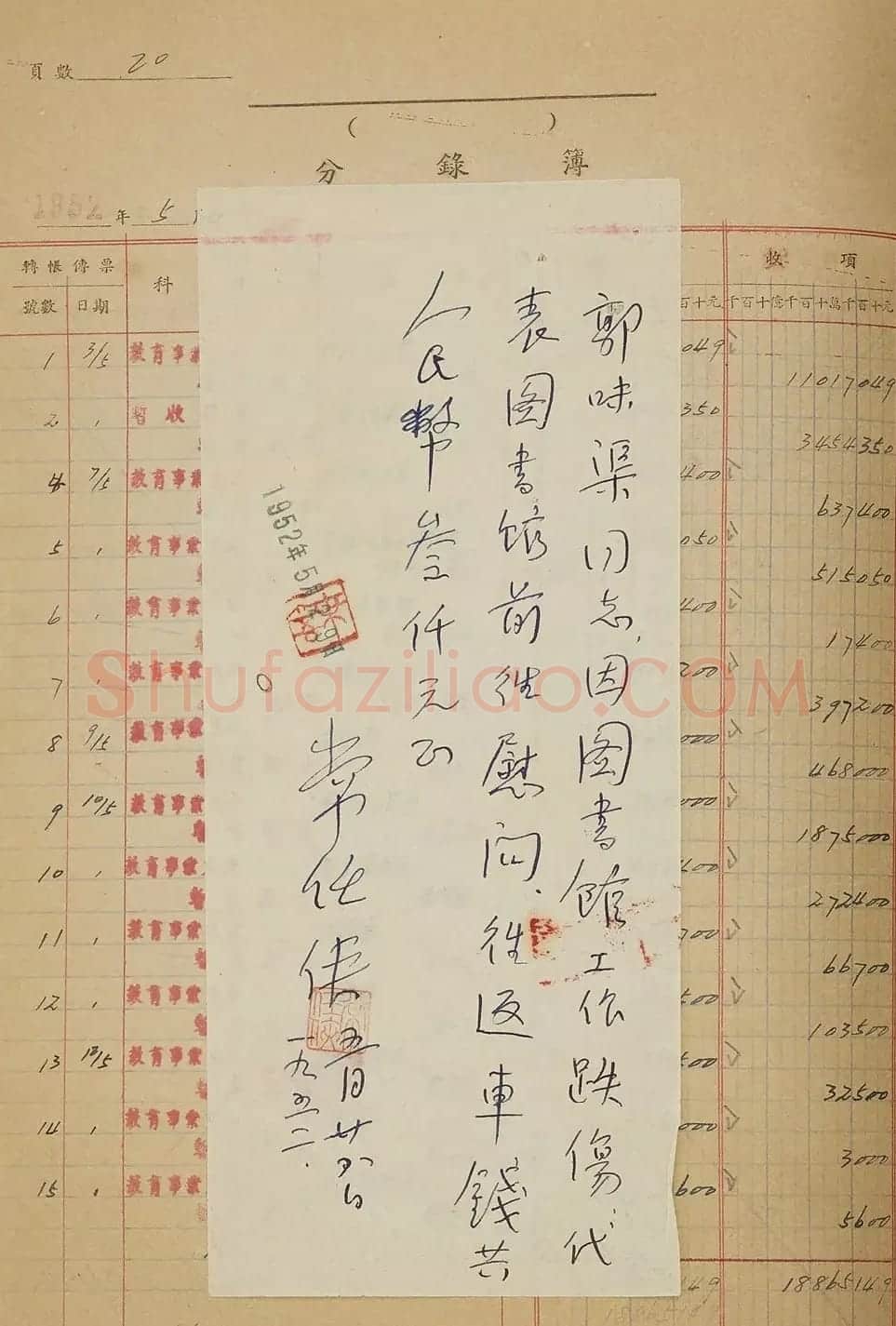 1952年中央美院名人手迹册页 | 名家书法作品赏析
