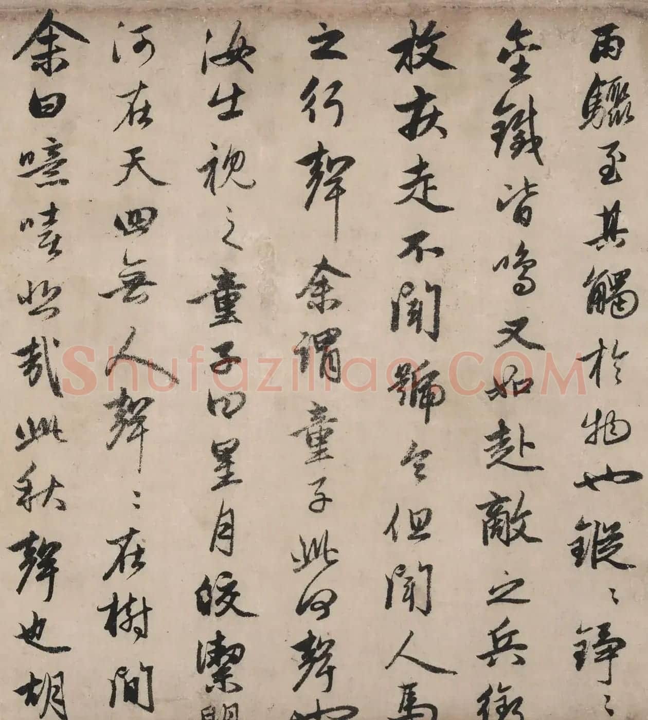 赵孟頫书法作品《秋声赋全卷》TIF下载 | 软笔书法作品
