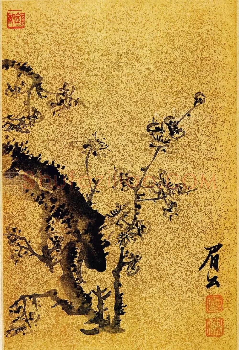 陈继儒自书诗画精品《陈眉公书画册》 | 传世书法作品欣赏