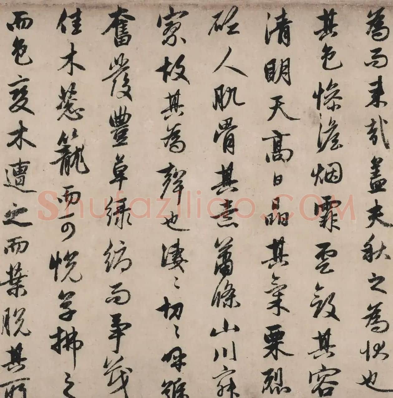 赵孟頫书法作品《秋声赋全卷》TIF下载 | 软笔书法作品