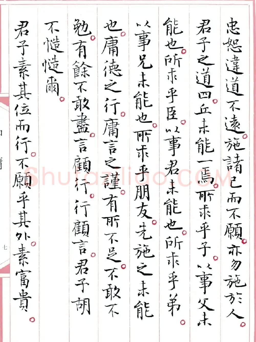 著名书法家孙晓云书国学经典《中庸》 | 软笔书法作品