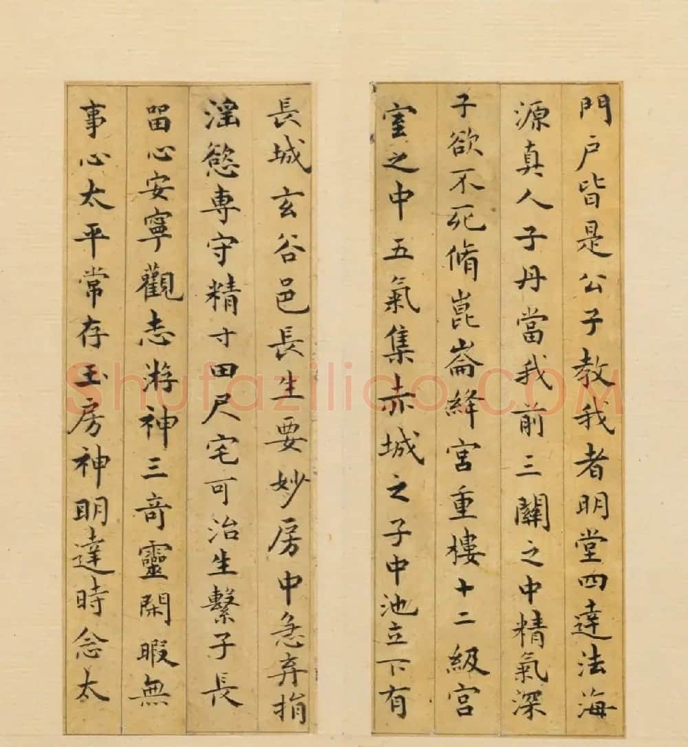 祝允明67岁小楷《黄庭经》册（近墨堂本） | 书法名家作品鉴赏